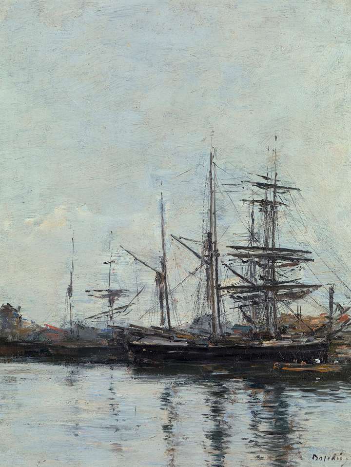 Deauville, Trois-mâts à quai